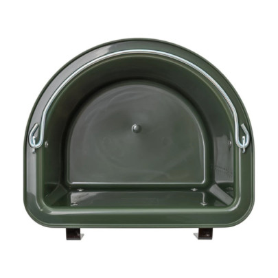 Кофа за хранене на коне, със скоби за окачване и дръжка, тъмно зелена, 12литра - изображение 6