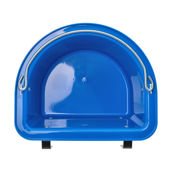Кофа за хранене на коне, със скоби за окачване и дръжка, кралско синьо, 12литра - изображение 6