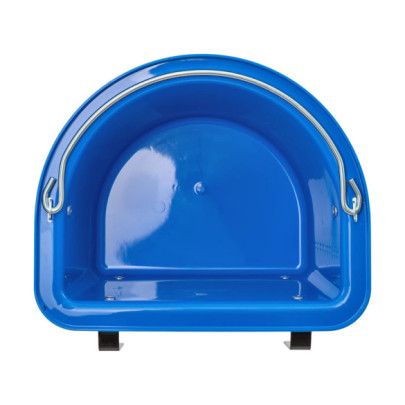 Кофа за хранене на коне, със скоби за окачване и дръжка, кралско синьо, 12литра - изображение 6