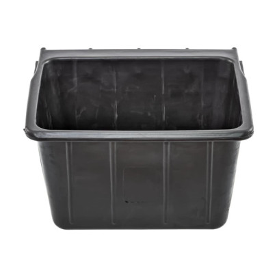 Правоъгълна гумена хранилка, черна, 20литра - изображение 3