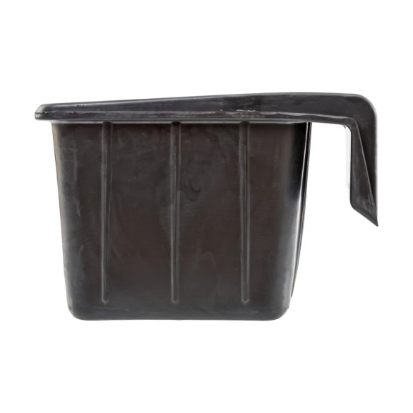 Правоъгълна гумена хранилка, черна, 20литра - изображение 5