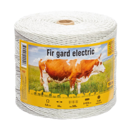 Шнур за електропастир - 1000 м - 65 кг - 4,8 Ω/м - изображение 1