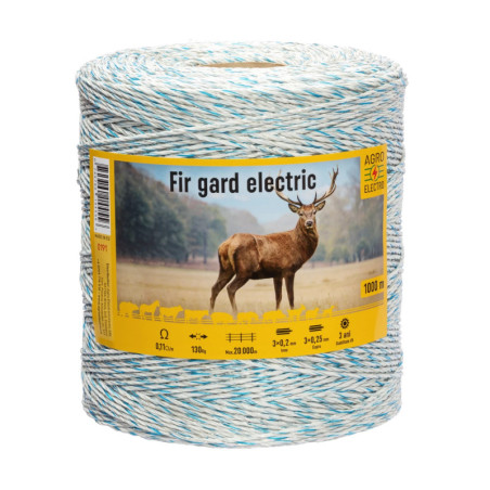 Шнур за електропастир - 1000 м - 130 кг - 0,11 Ω/м - изображение 1