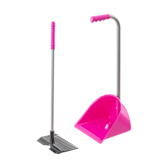 Лопата с гребло Mistboy Mini, розова, 60см - изображение 1
