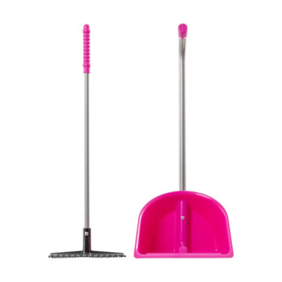 Лопата с гребло Mistboy Mini, розова, 60см - изображение 2