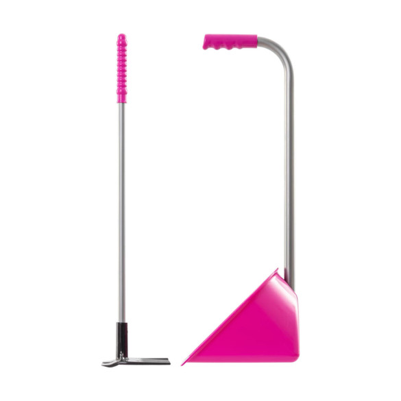 Лопата с гребло Mistboy Mini, розова, 60см - изображение 3