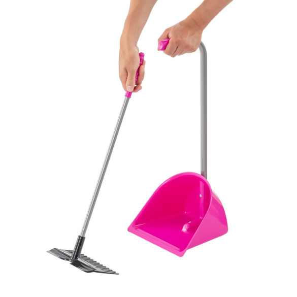 Лопата с гребло Mistboy Mini, розова, 60см - изображение 5