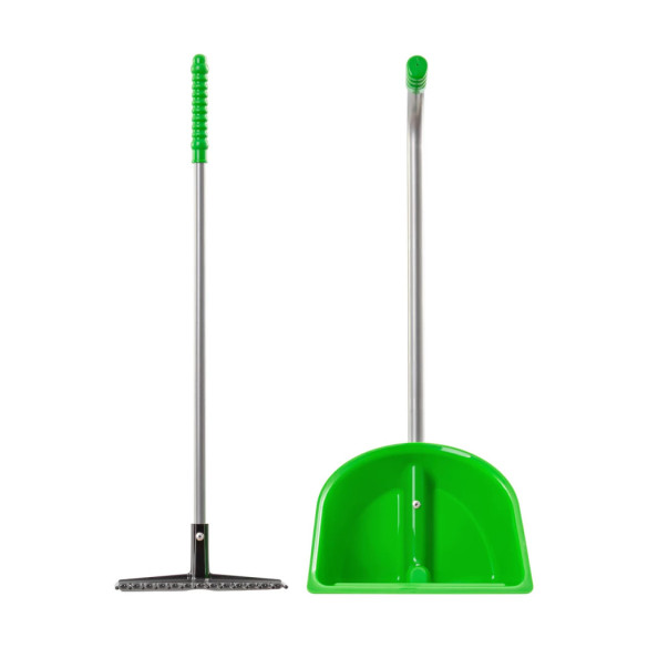 Лопата с гребло Mistboy Mini, зелена, 60см - изображение 2
