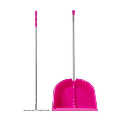 Лопата с гребло Mistboy, розова, 75см - изображение 2
