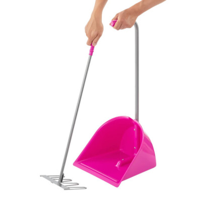 Лопата с гребло Mistboy, розова, 75см - изображение 5