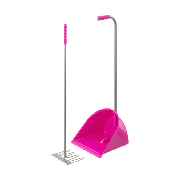 Лопата с гребло Mistboy, розова, 90см - изображение 1