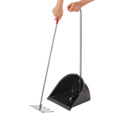 Лопата с гребло Mistboy, черна, 90см - изображение 5