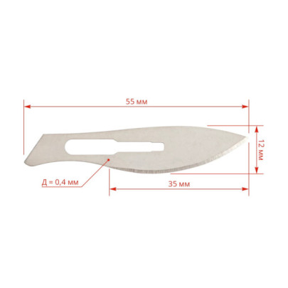 Хирургическо острие Swann-Morton, размер 24, 5бр. - изображение 4