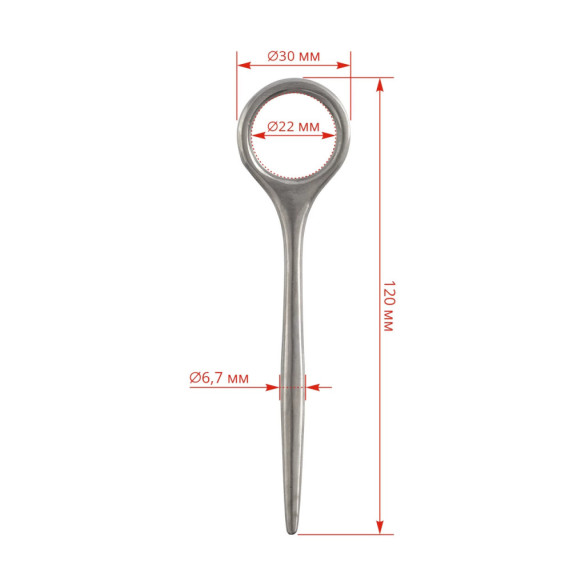 Нож за млечни жлези тип Schnecker, 12см - изображение 3