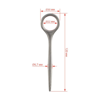 Нож за млечни жлези тип Schnecker, 12см - изображение 3