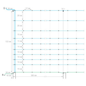 Мрежа за електропастир, OviNet Maxi, 50м × 122см - изображение 1 2