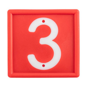 Цифри за маркиращ колан за животни, №3, 10бр. - изображение 1