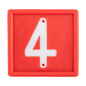 Цифри за маркиращ колан за животни, №4, 10бр. - изображение 1