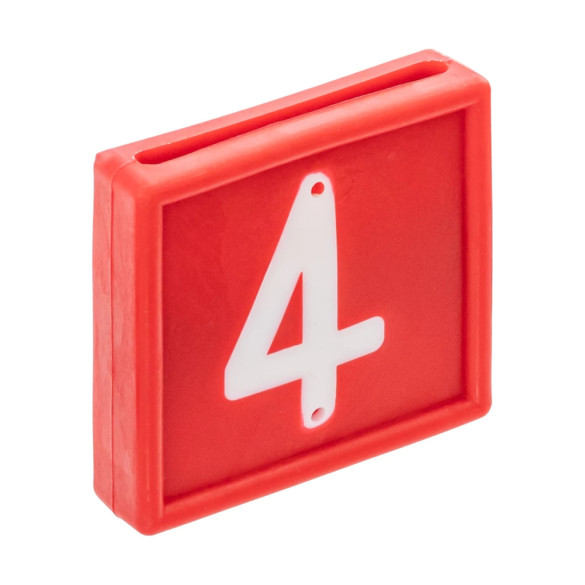 Цифри за маркиращ колан за животни, №4, 10бр. - изображение 2