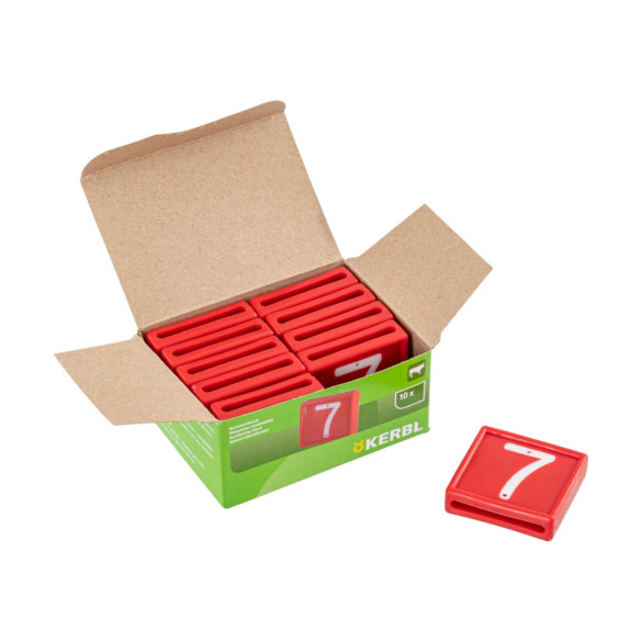 Цифри за маркиращ колан за животни, №7, 10бр. - изображение 5