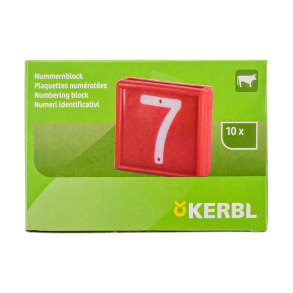 Цифри за маркиращ колан за животни, №7, 10бр. - изображение 6