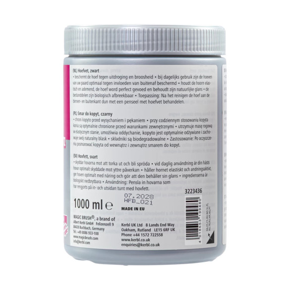 Мехлем за копита MagicBrush, черен, 1000мл - изображение 2