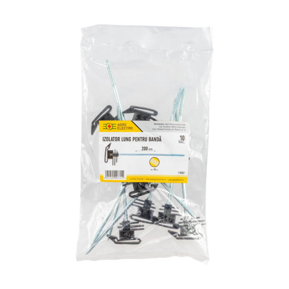 Дълъг изолатор за лента, с винт за дърво, 200мм - изображение 8