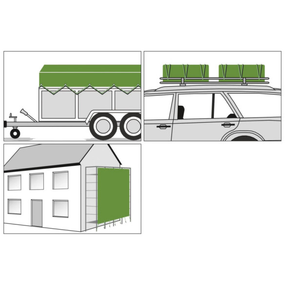 Защитно покривало, PolyGuard, 210г/м², 14 × 8м - изображение 9