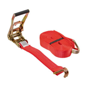 Колан за укрепване на товари с тресчотка, червен, 5000кг, 50мм × 8м - изображение 1
