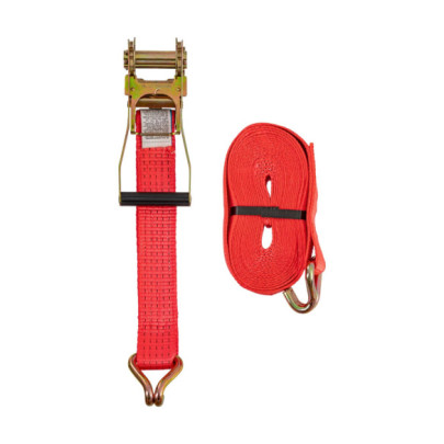 Колан за укрепване на товари с тресчотка, червен, 5000кг, 50мм × 8м - изображение 3