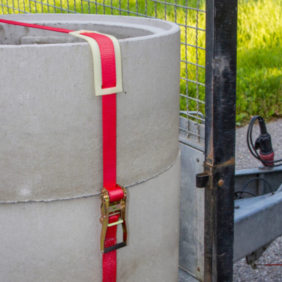 Колан за укрепване на товари с тресчотка, червен, 5000кг, 50мм × 8м - изображение 7