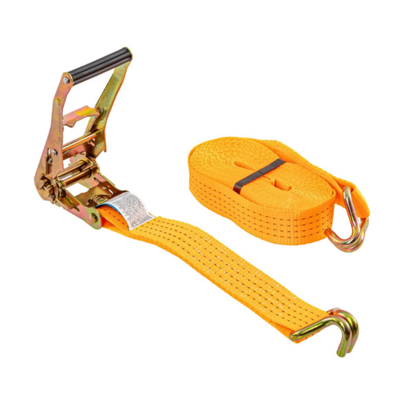 Колан за укрепване на товари с тресчотка, оранжев, 4000кг, 50мм × 8м - изображение 1