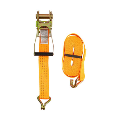 Колан за укрепване на товари с тресчотка, оранжев, 4000кг, 50мм × 8м - изображение 3