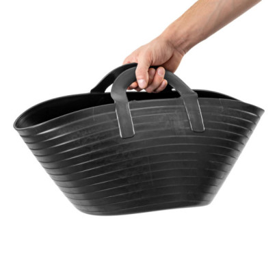 Гъвкава пластмасова кофа, Flexbag, черна, 12литра - изображение 5