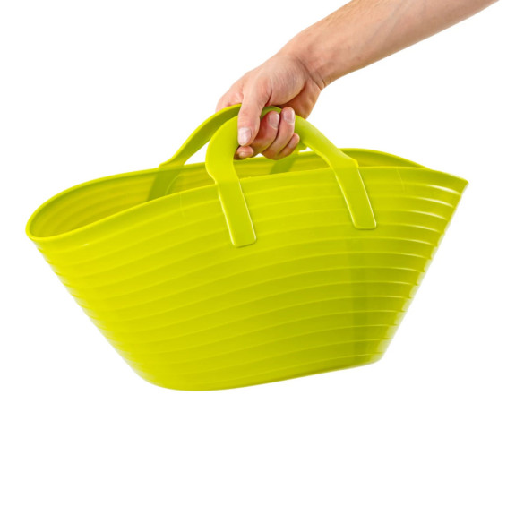 Гъвкава пластмасова кофа, Flexbag, зелена, 12литра - изображение 5