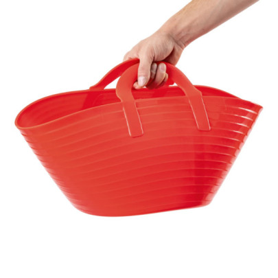Гъвкава пластмасова кофа, Flexbag, червена, 12литра - изображение 5