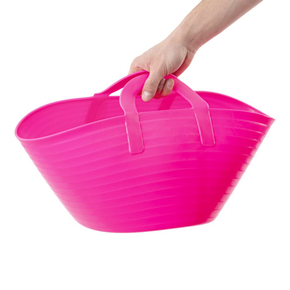 Гъвкава пластмасова кофа, Flexbag, розова, 12литра - изображение 5