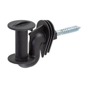 Ъглов изолатор за лента, с винт за дърво - изображение 1