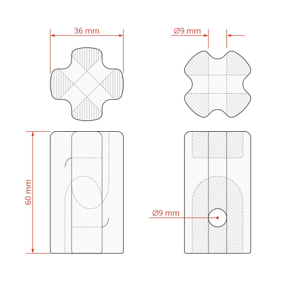 Изолатор за ъгъл или начало/край от порцелан, за постоянни ограждения за електропастир - изображение 4